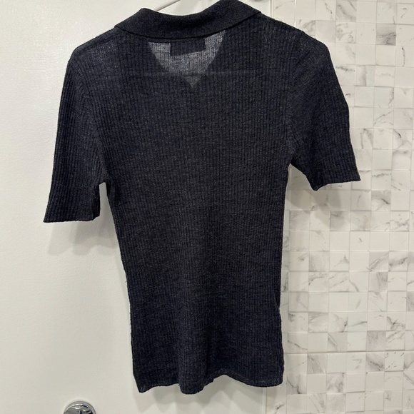 Mango SELECTION WOOL Button Up Polo Size XS - Picture 4 of 7